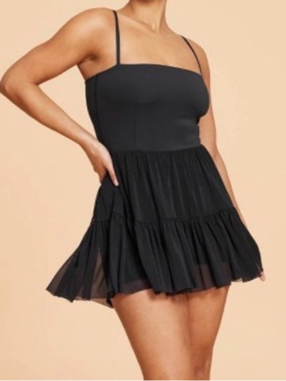 NWT Blogilates Ballerina Dress / Romper - Black S - Activewear Athleisure Shorts
